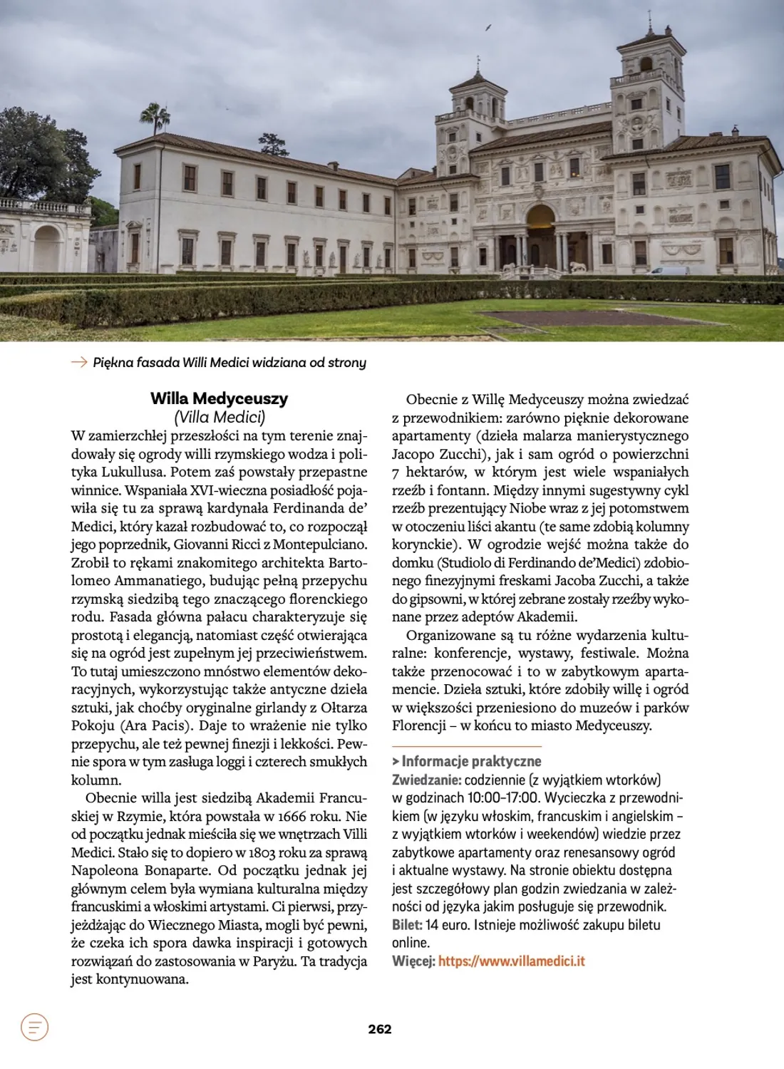 Strona przewodnika „Rzymbook”